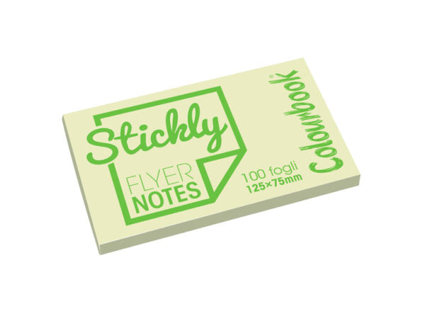 cf 12 pz Stickly Flyer Notes 125×75 blocchetti da 100 fogli
