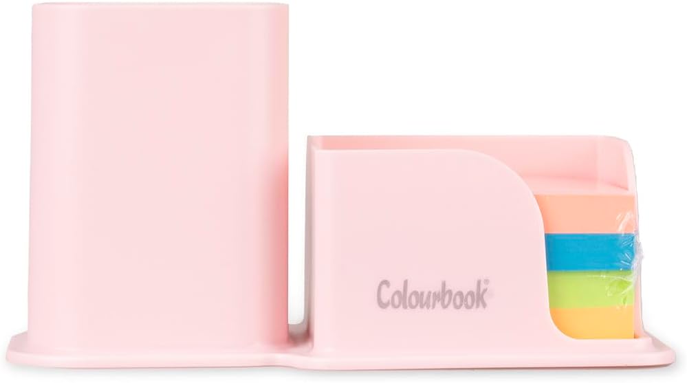 Portapenne con block notes Bloom Rosa Fiore