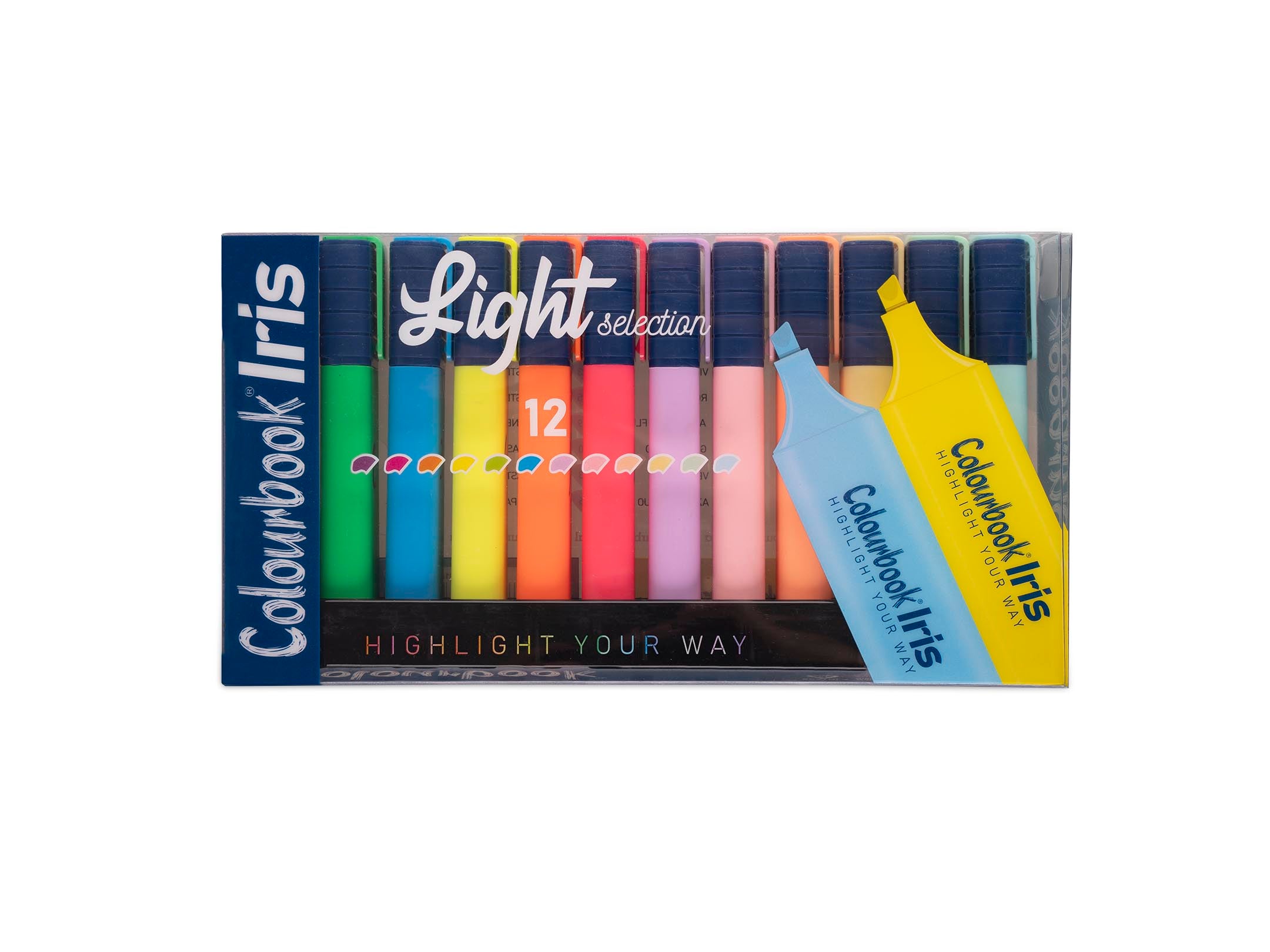 Colourbook - Set 12 evidenziatori Iris Light Selection