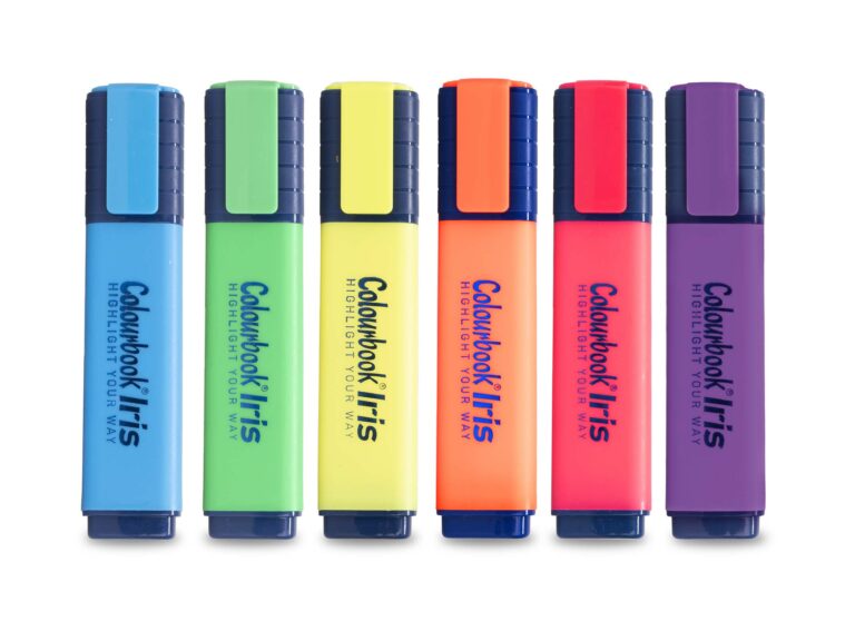 Colourbook - Set 6 Evidenziatori Iris Glow Selection Fluo