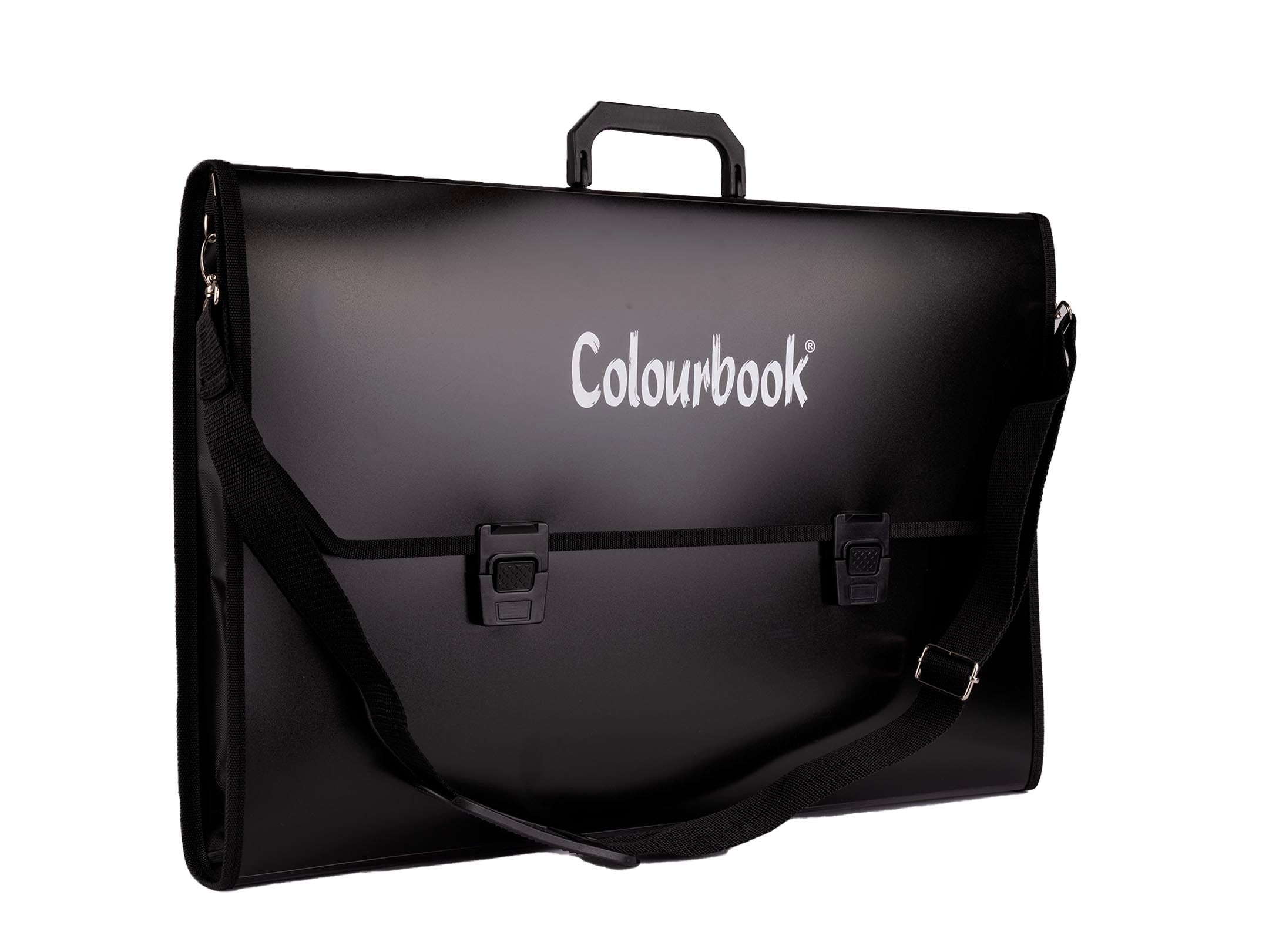 Valigetta portadisegni con tracolla 35x50cm – Nero