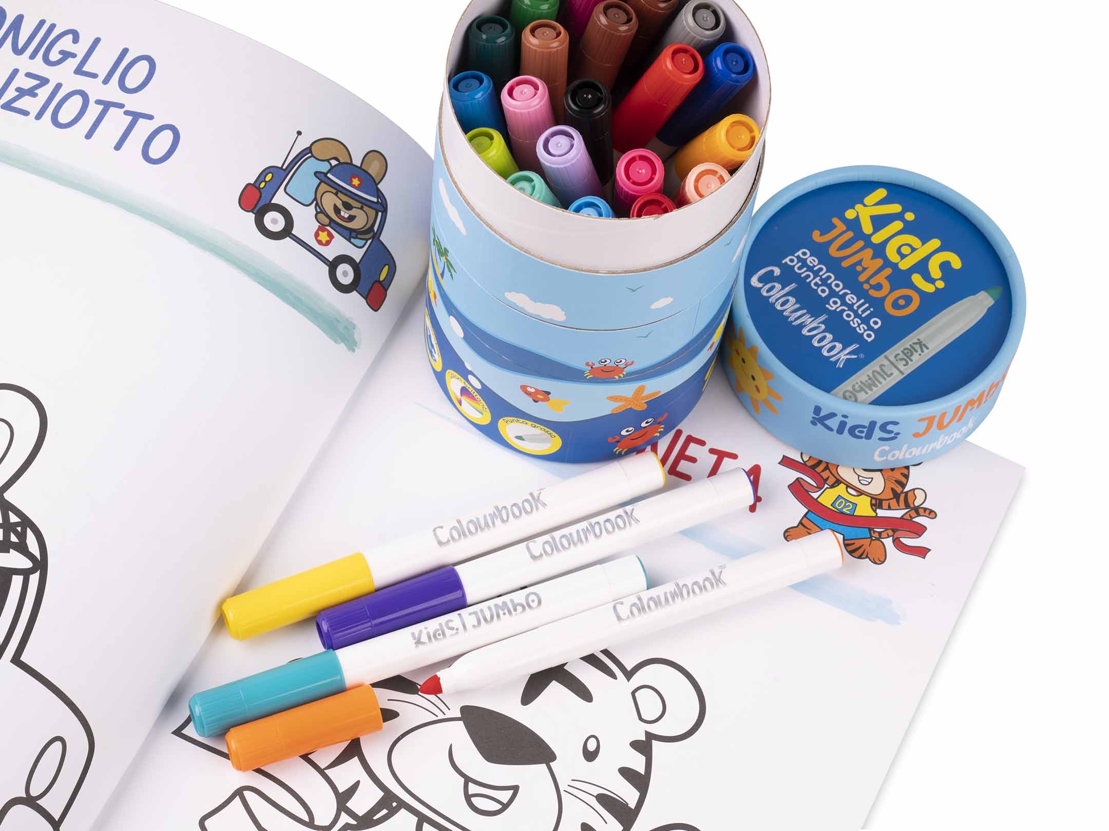 COLOURBOOK Pennarelli Kids Jumbo 24pz.