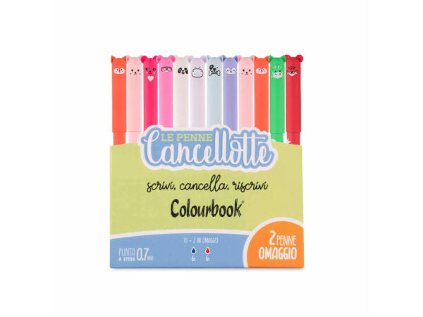 Set 10 penne Cancellotte +2 in omaggio – 2 inchiostri ass.