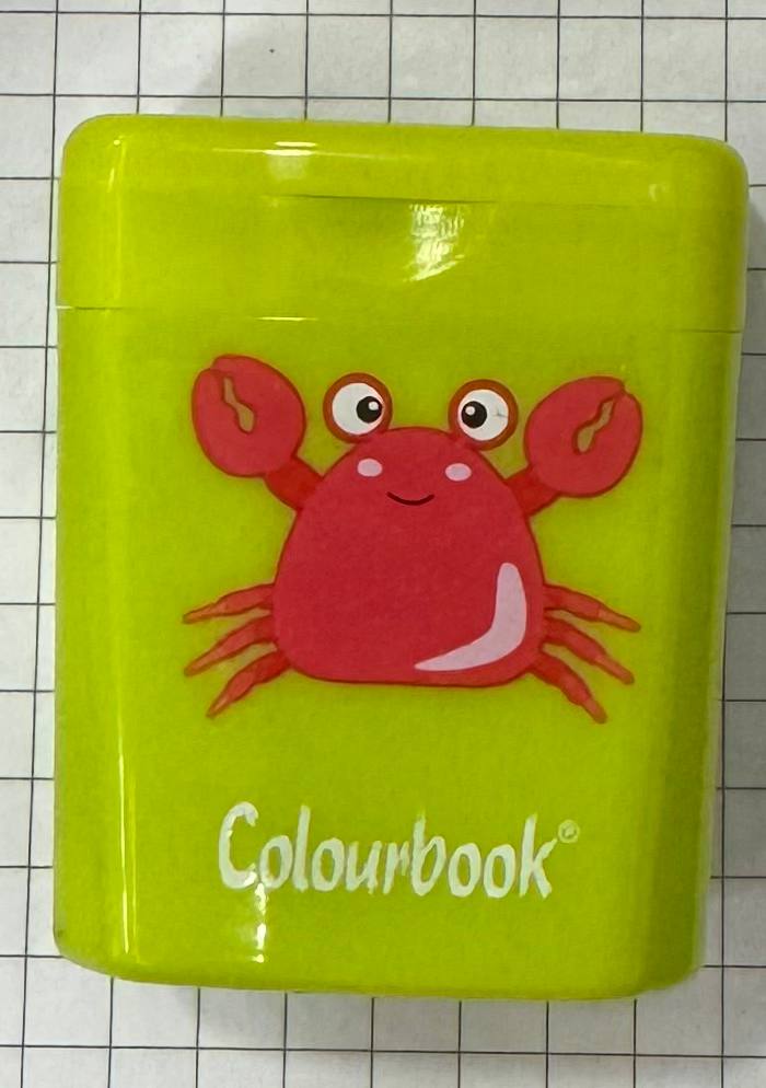 Temperamatite 2 fori con serbatoio granchio verde by CLBK