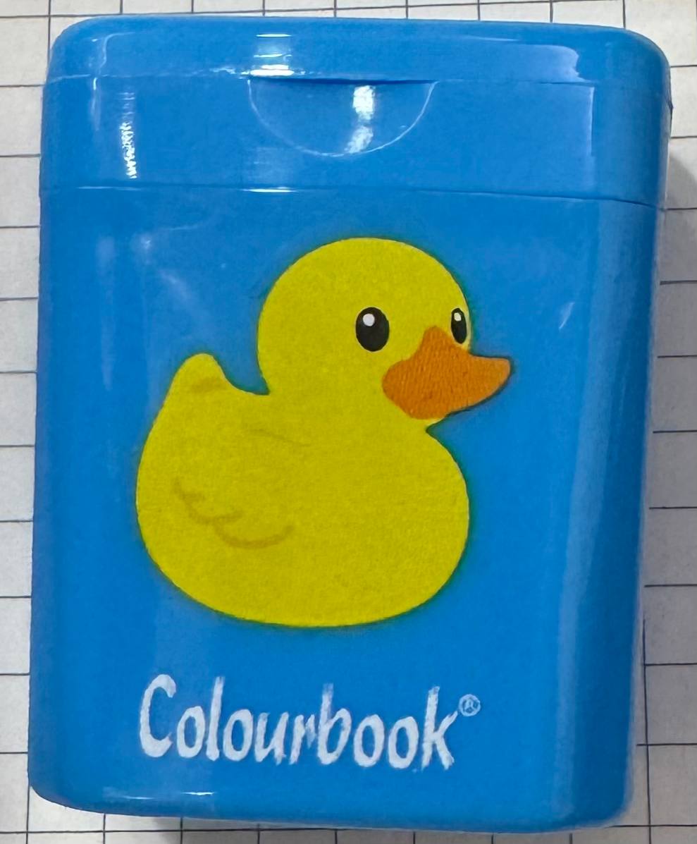 Temperamatite 2 fori con serbatoio azzurro paperotto by CLBK