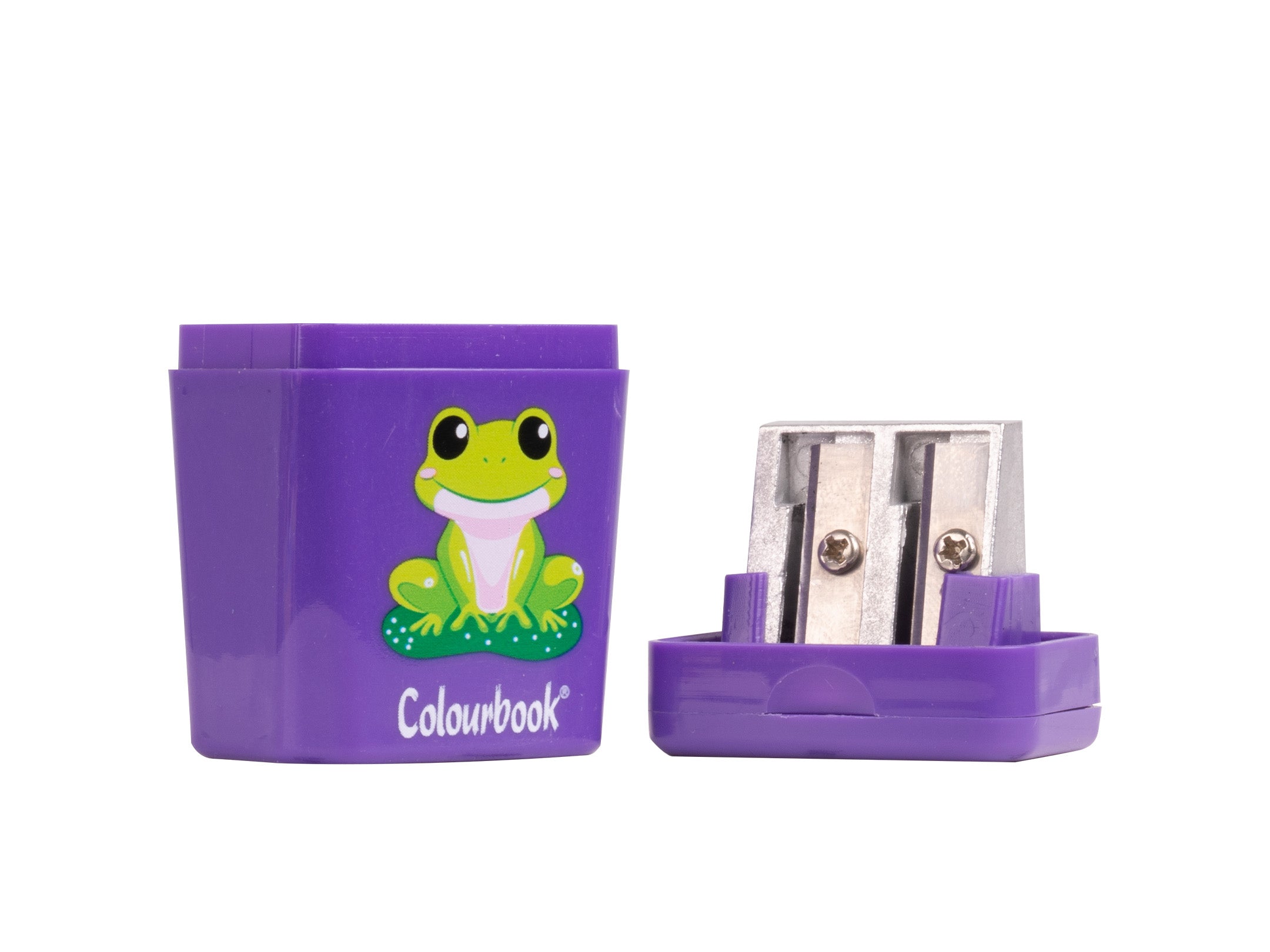 Temperamatite con serbatoio 2 fori rana viola by CLBK