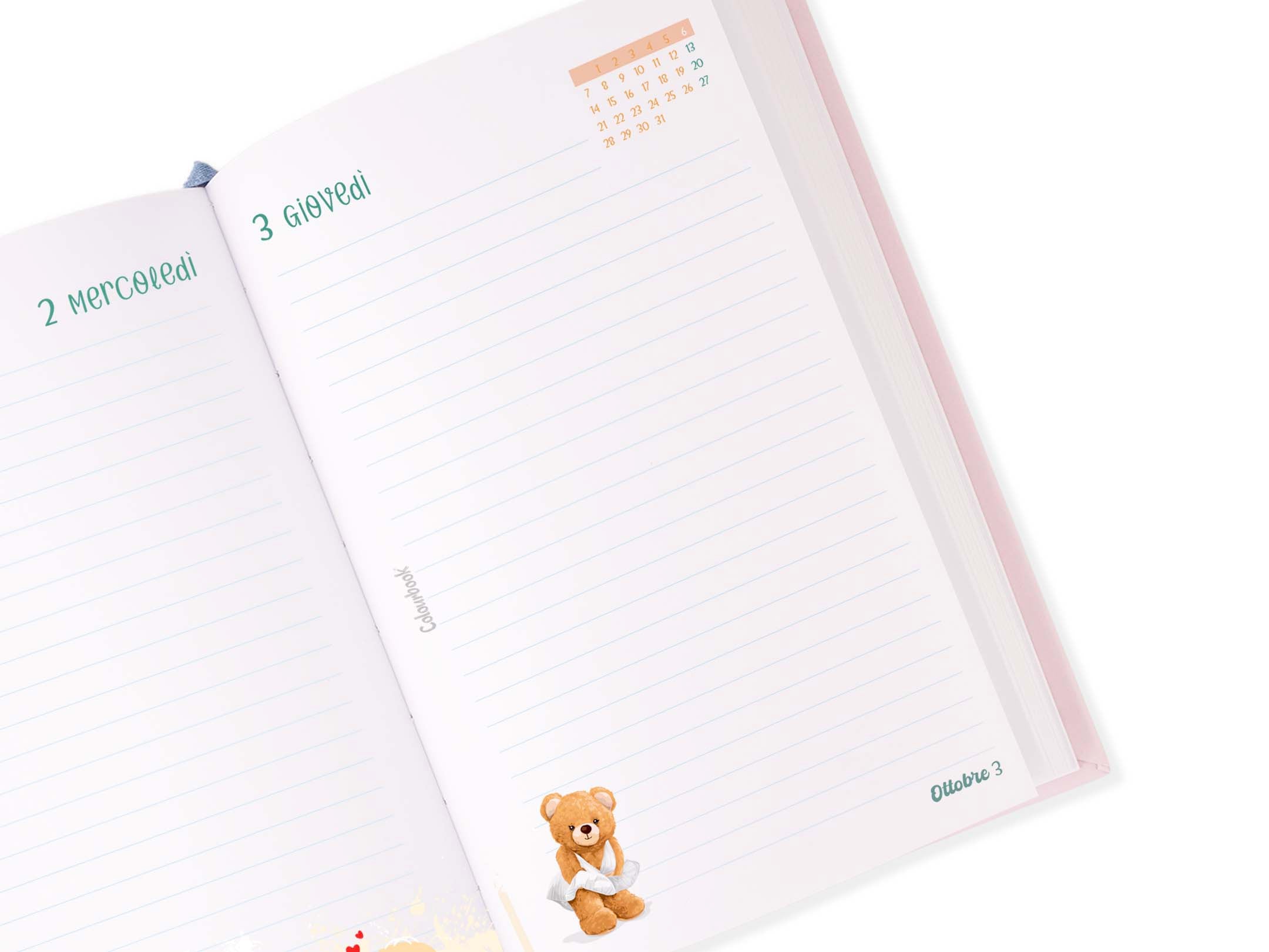 Diario scolastico Funny and bears 2024/2025 Born to Skate