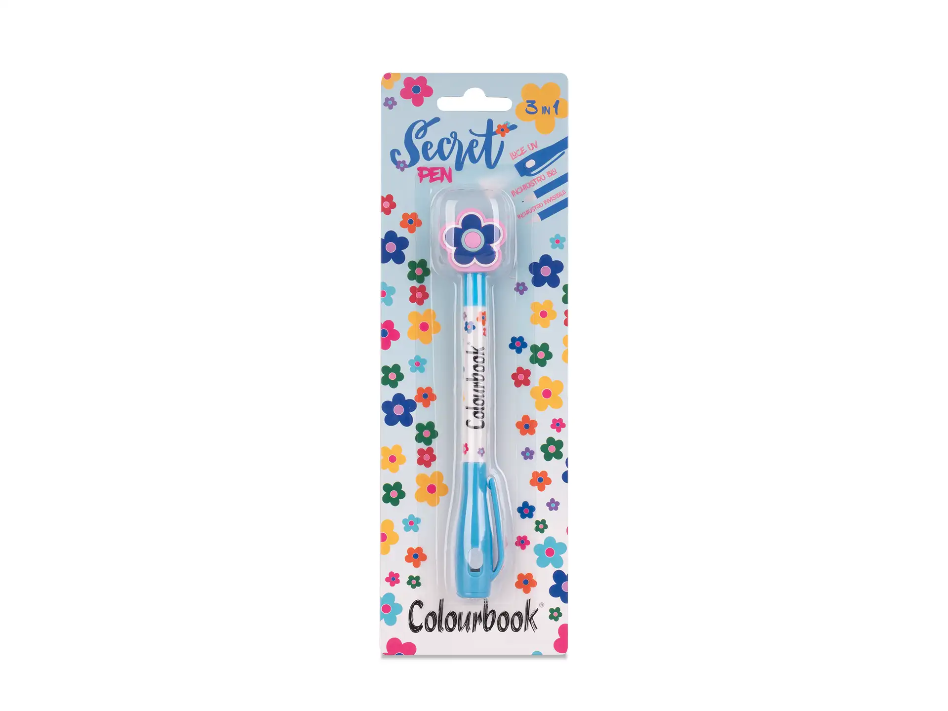 Secret Pen Flower 3IN1 Luce UV-Ink BLU e Invisibile By CLBK