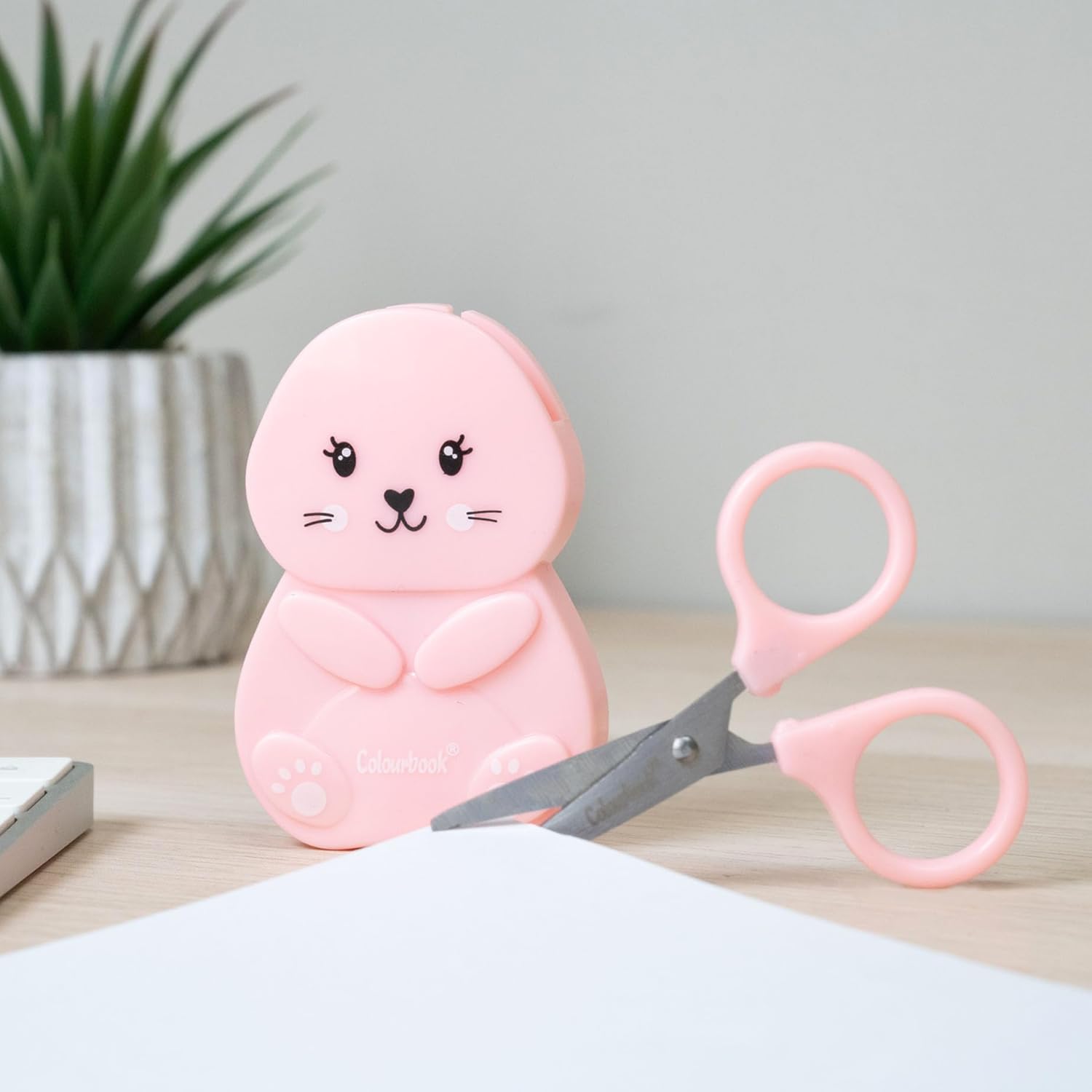 Forbici "Otte" Con Cover Magnetica Gatto Rosa By CLBK
