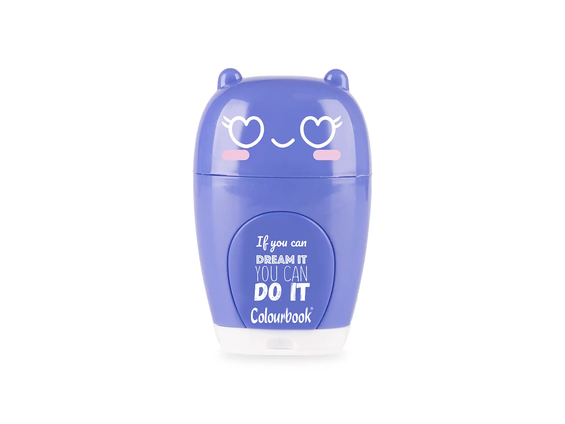 Temperamatite 2 fori con gomma Loola Abstract - Blu