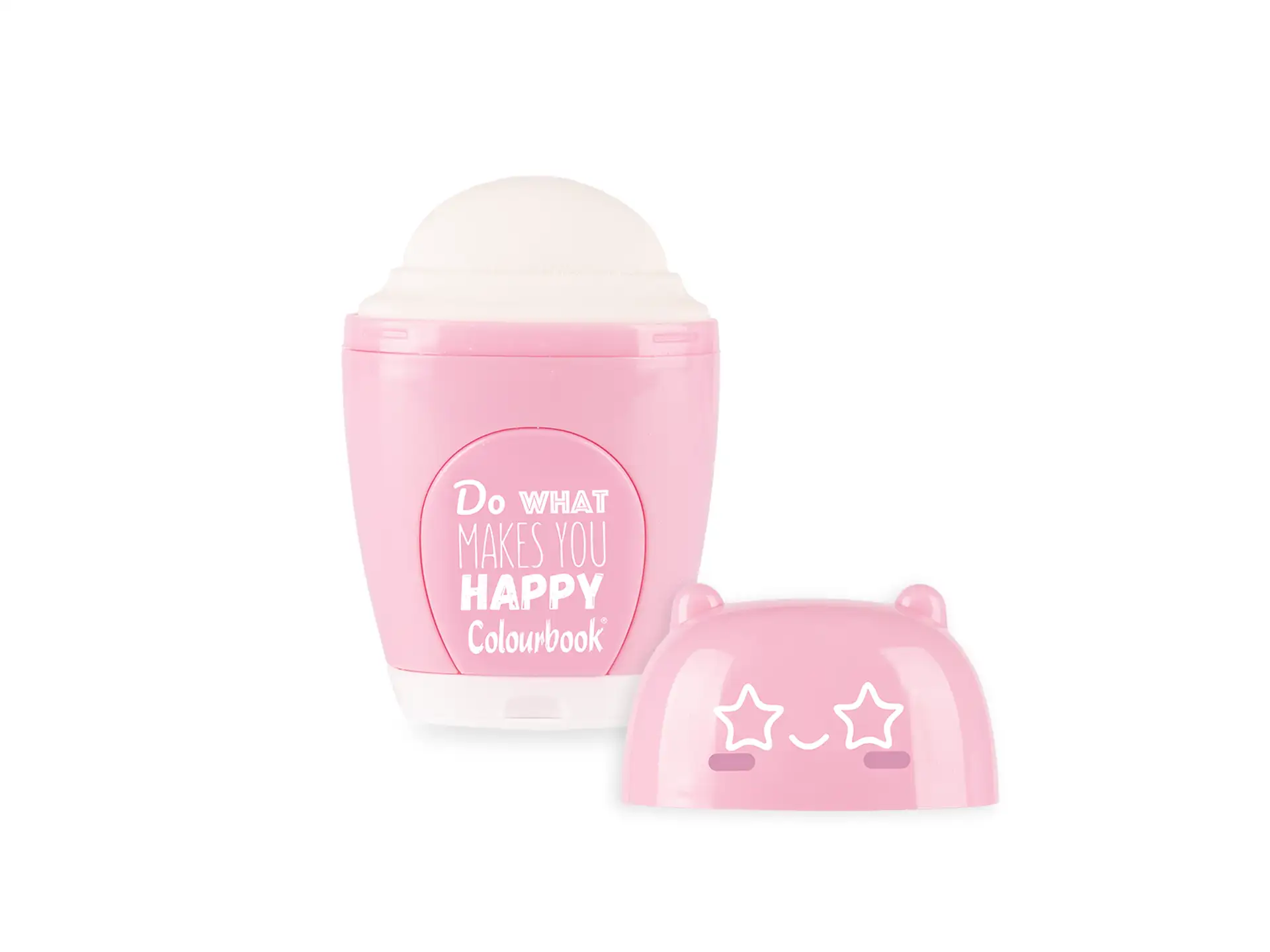 Temperamatite 2 fori con gomma Loola Abstract - Rosa