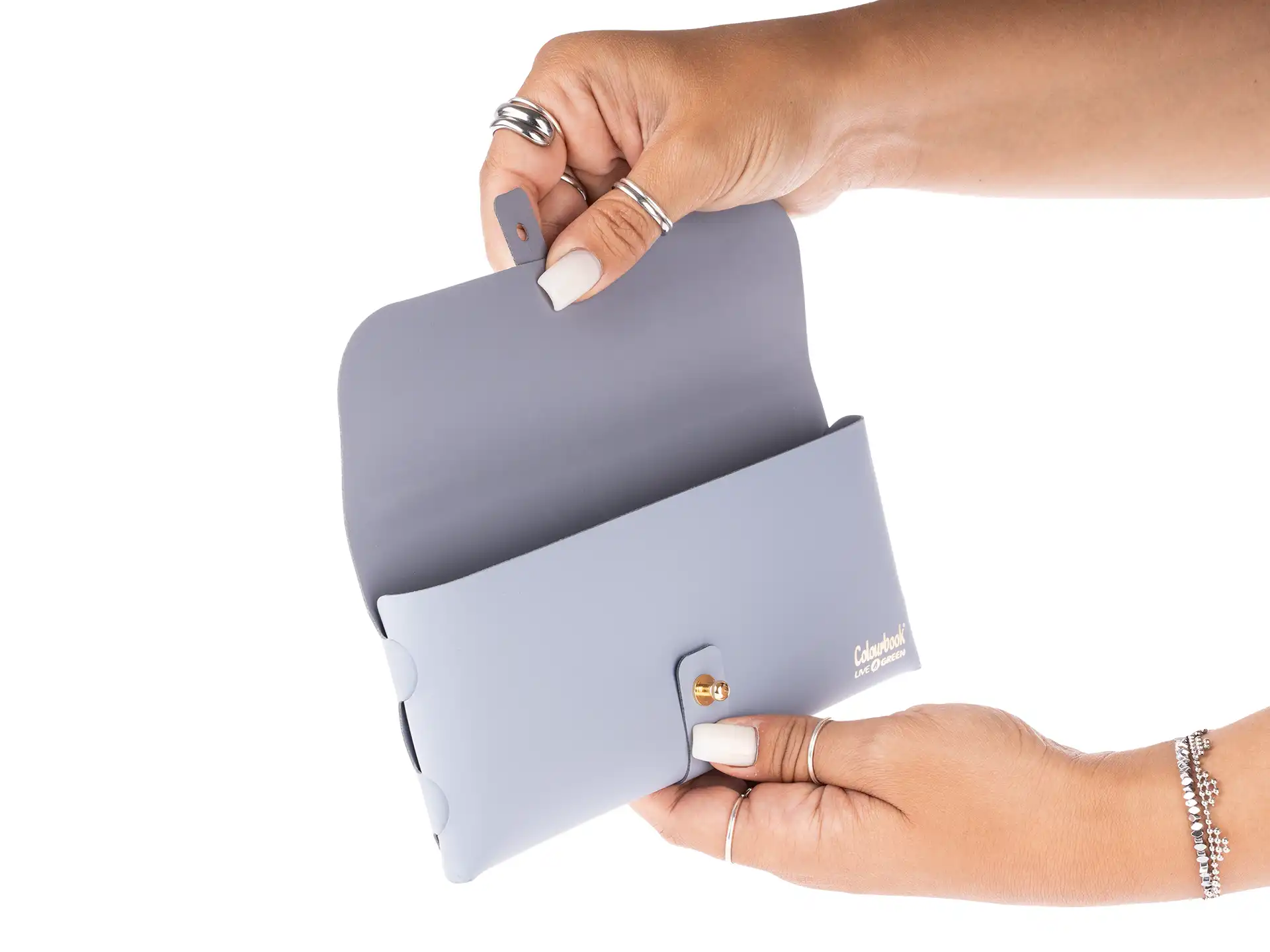 Colourbook - Pochette con cordoncino Live Green - Avion