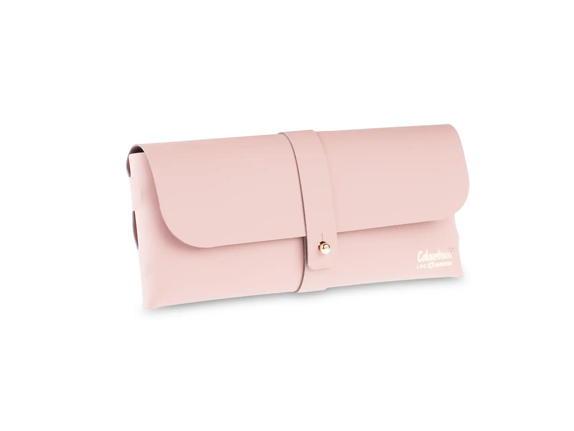 Colourbook - Pochette con cordoncino Live Green - Rosa