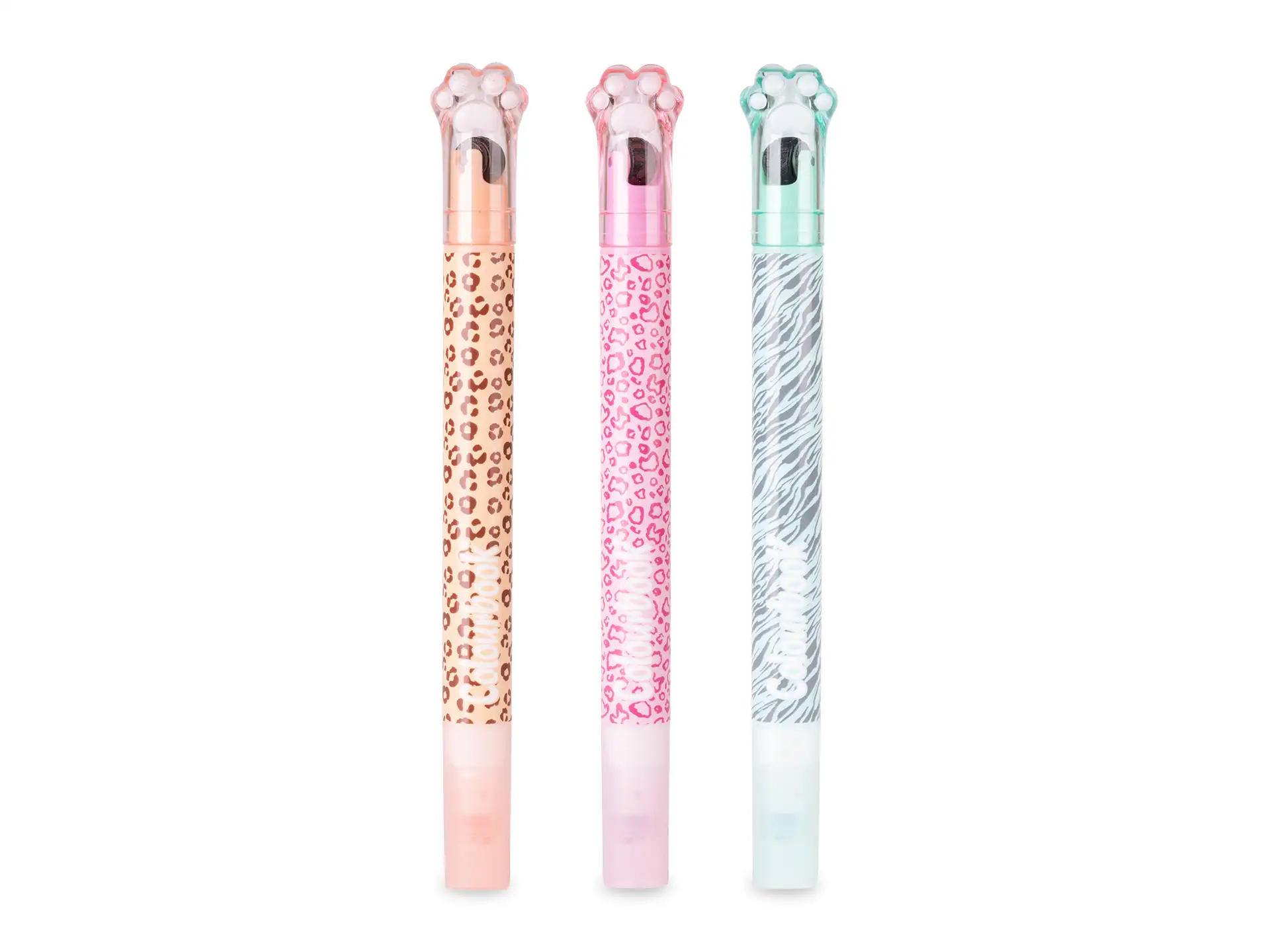 Set 3 evidenziatori con timbro – Gleam Wild By Colourbook