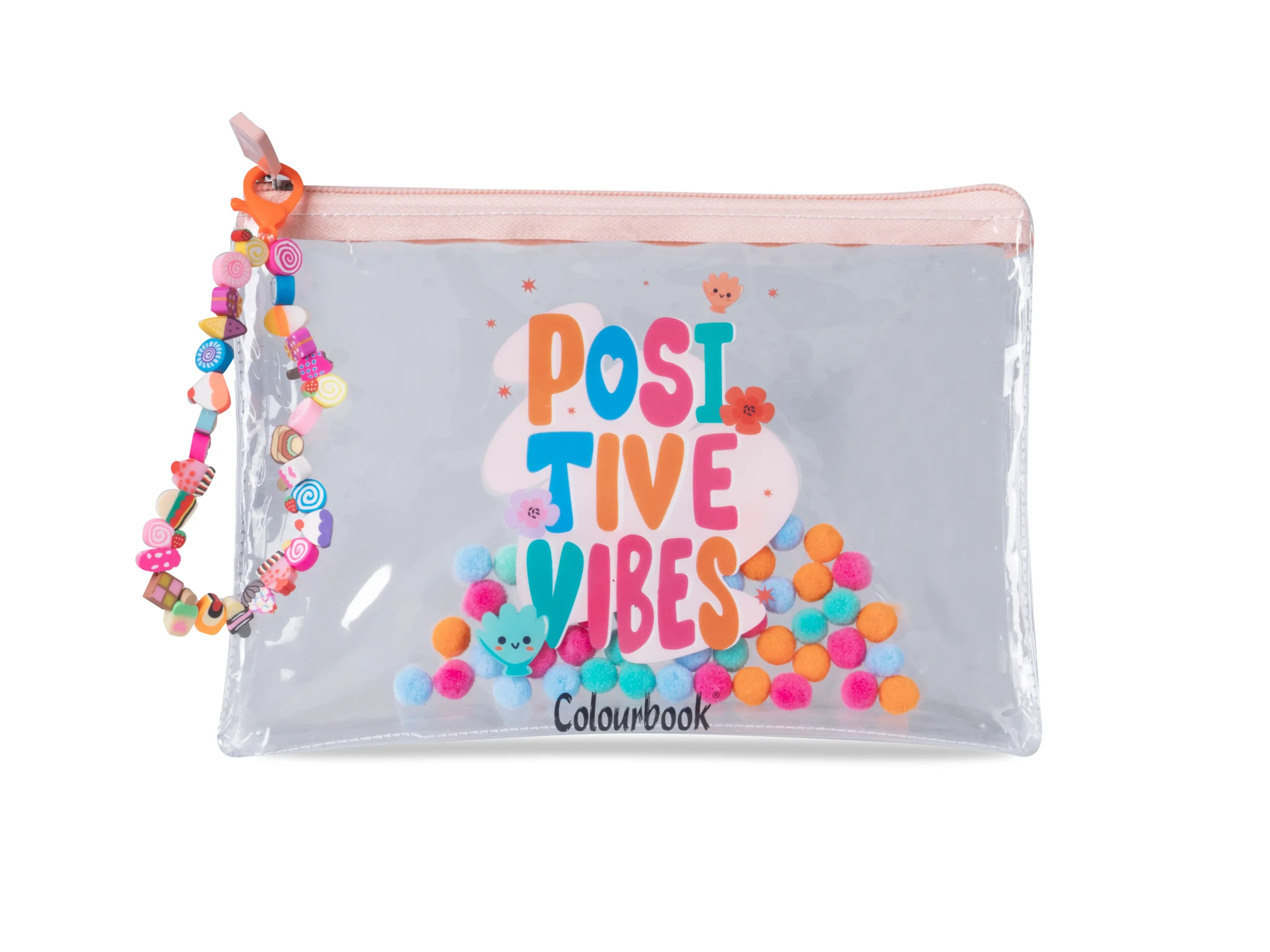 CLBK Pochette trasparente Soft Bubbles Positive Vibes