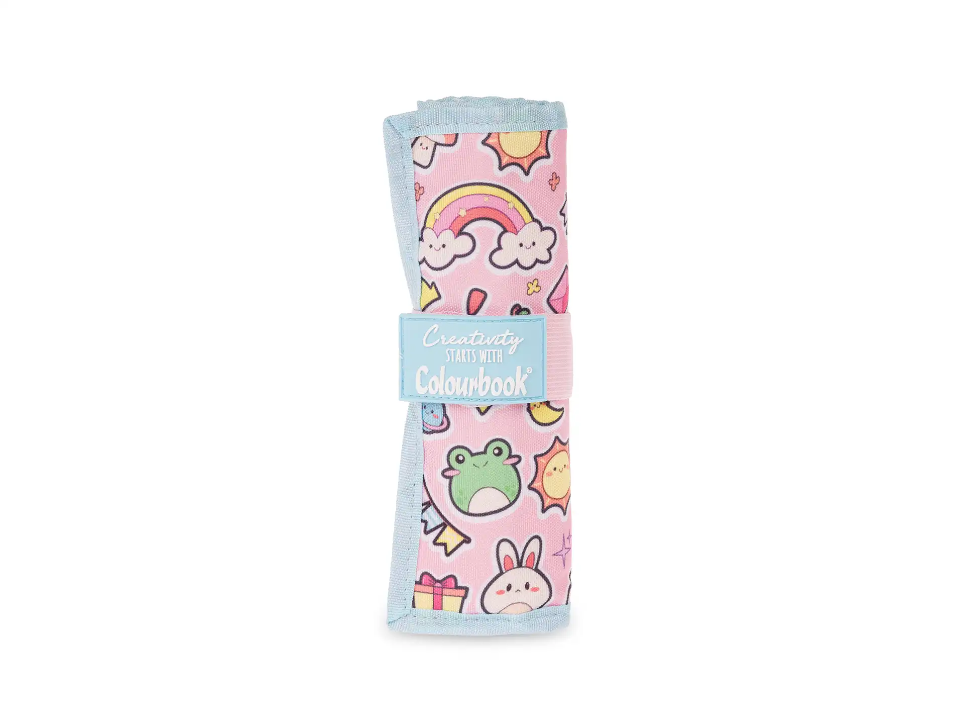Colourbook Astuccio a rotolo Creativity 24 pastelli - Kawaii