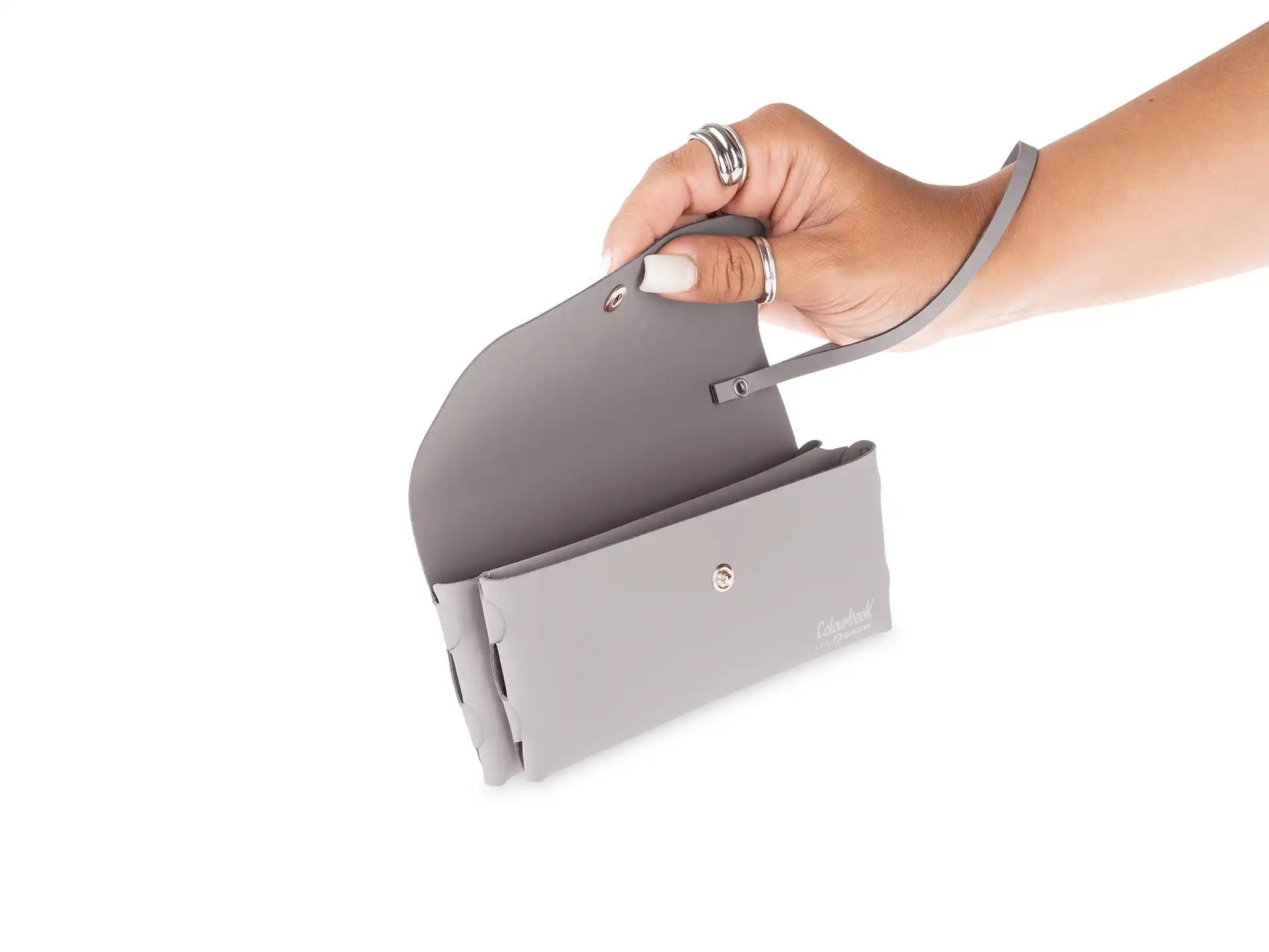 Colourbook - Pochette 2 Tasche Live Green - Grigio