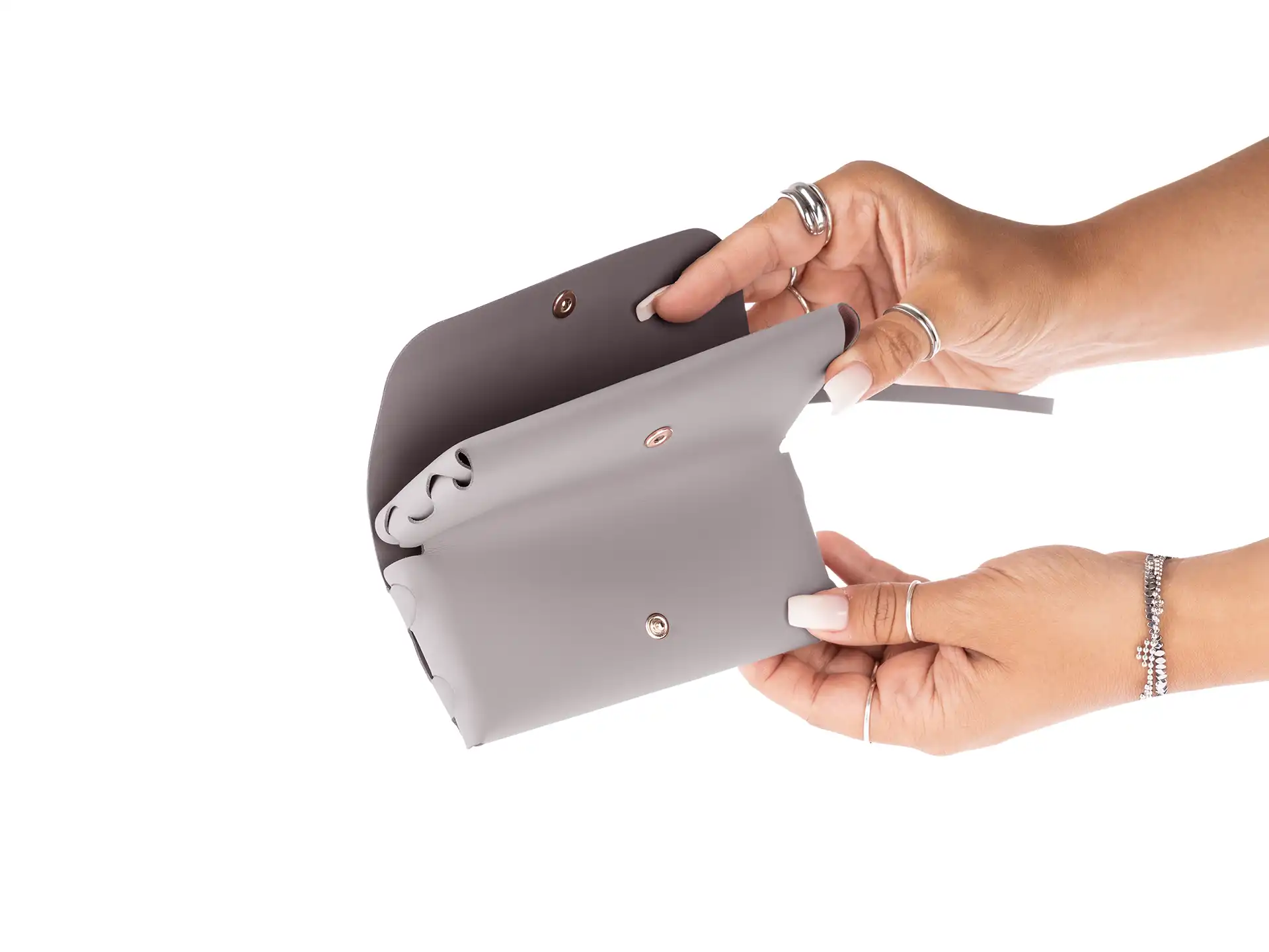 Colourbook - Pochette 2 Tasche Live Green - Grigio