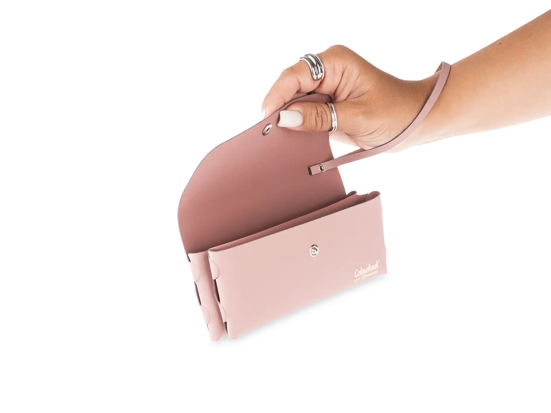 Colourbook - Pochette 2 Tasche Live Green - Rosa