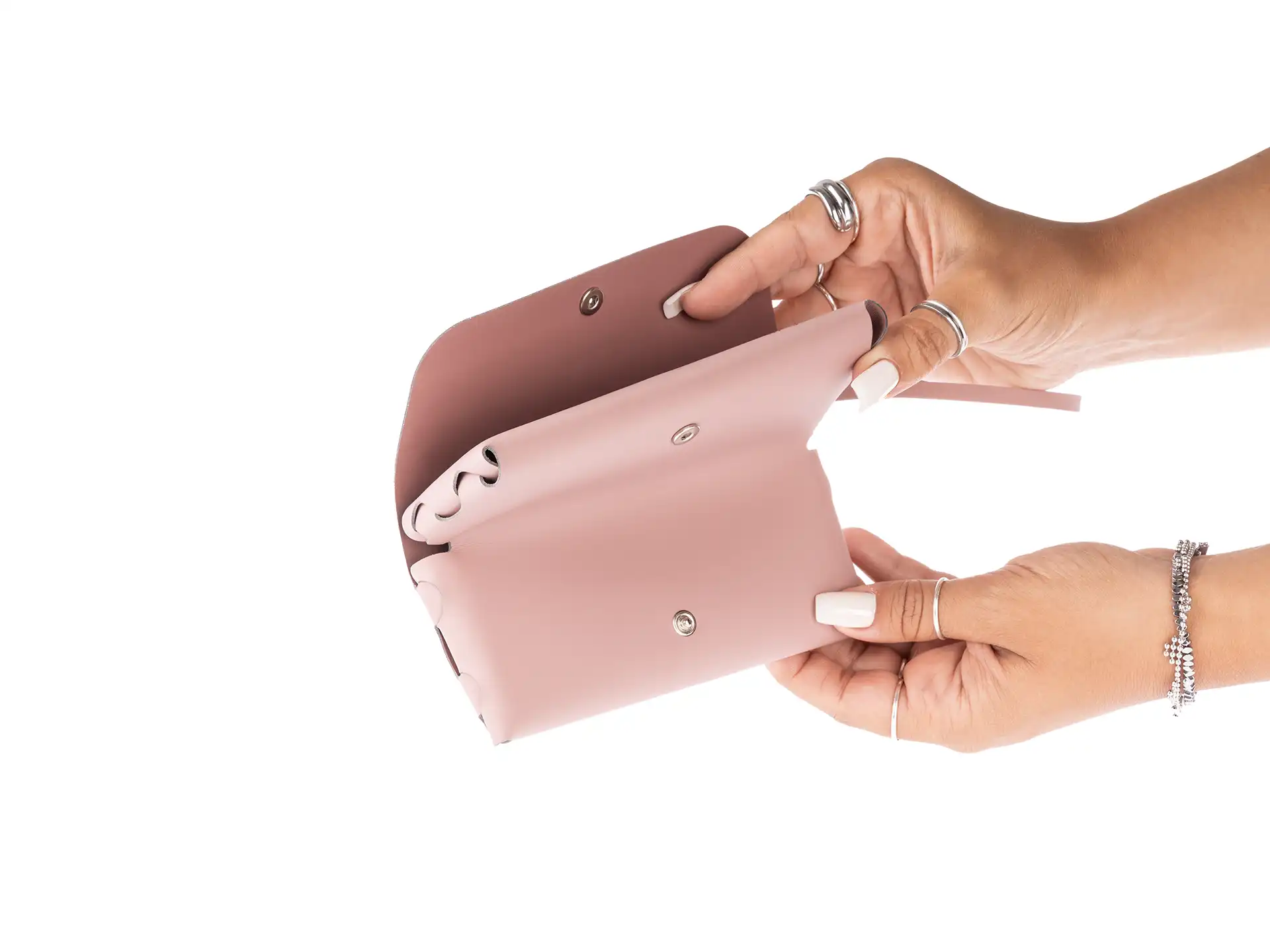 Colourbook - Pochette 2 Tasche Live Green - Rosa