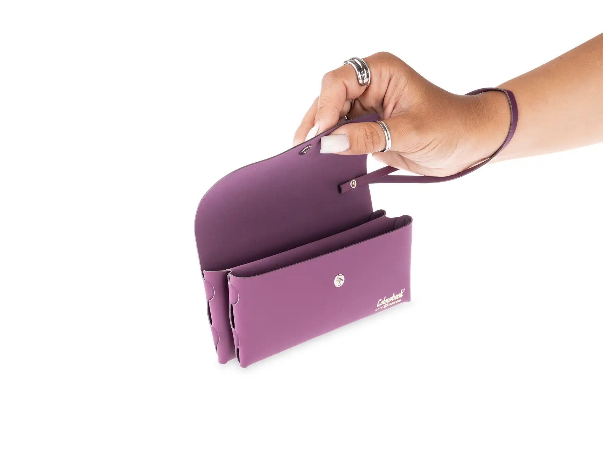 Colourbook - Pochette 2 Tasche Live Green - Viola