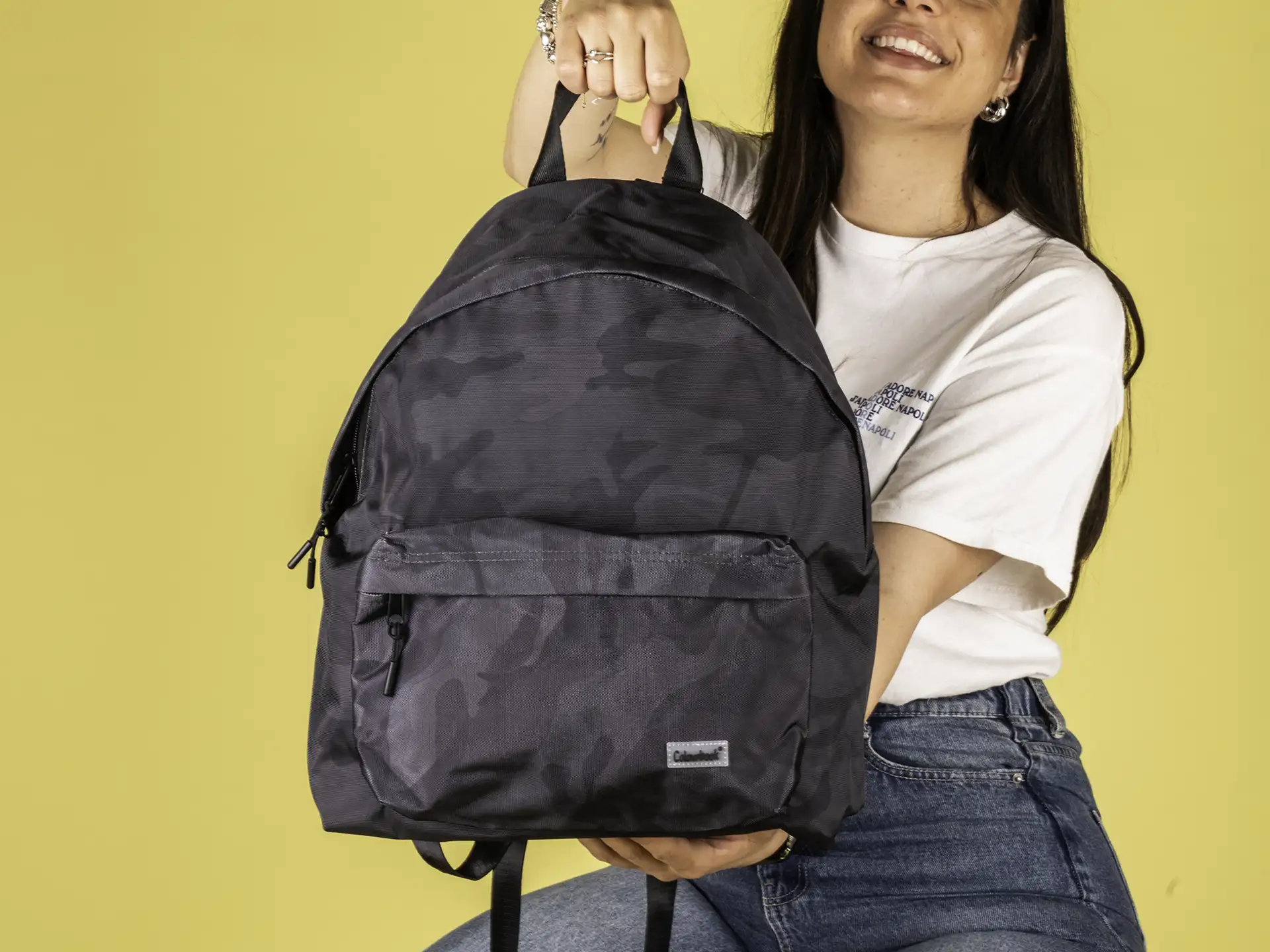 Colourbook Zaino Elegance Cargo - Camouflage Nero