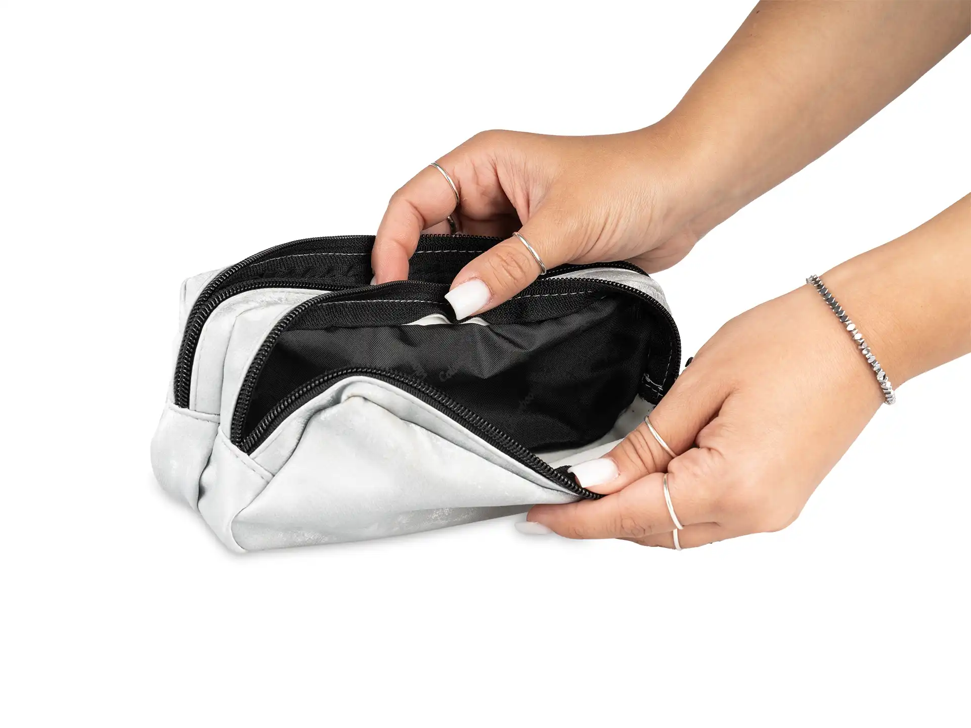 Colourbook Astuccio due scomparti Dune - Grigio