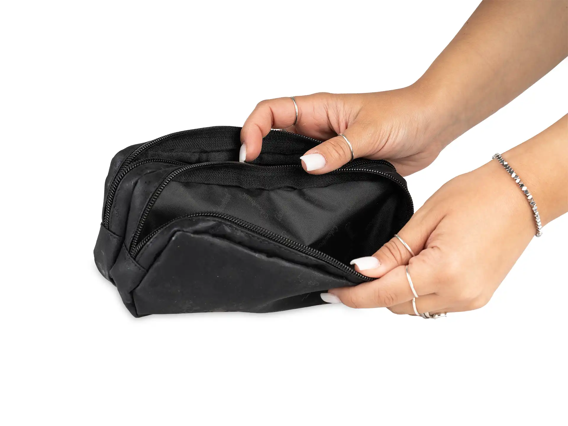 Colourbook Astuccio due scomparti Dune - Nero