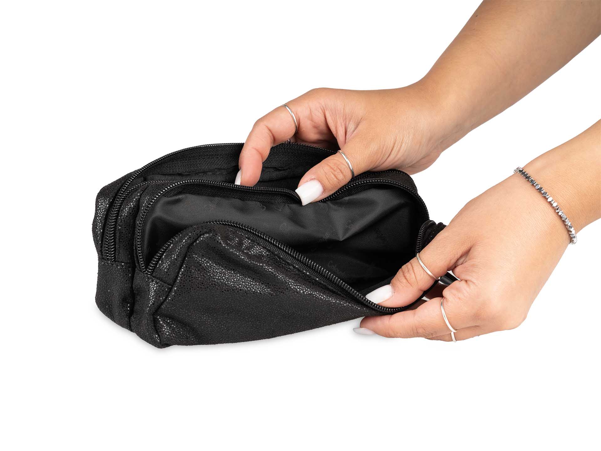 Colourbook Astuccio due scomparti Prisma - Nero