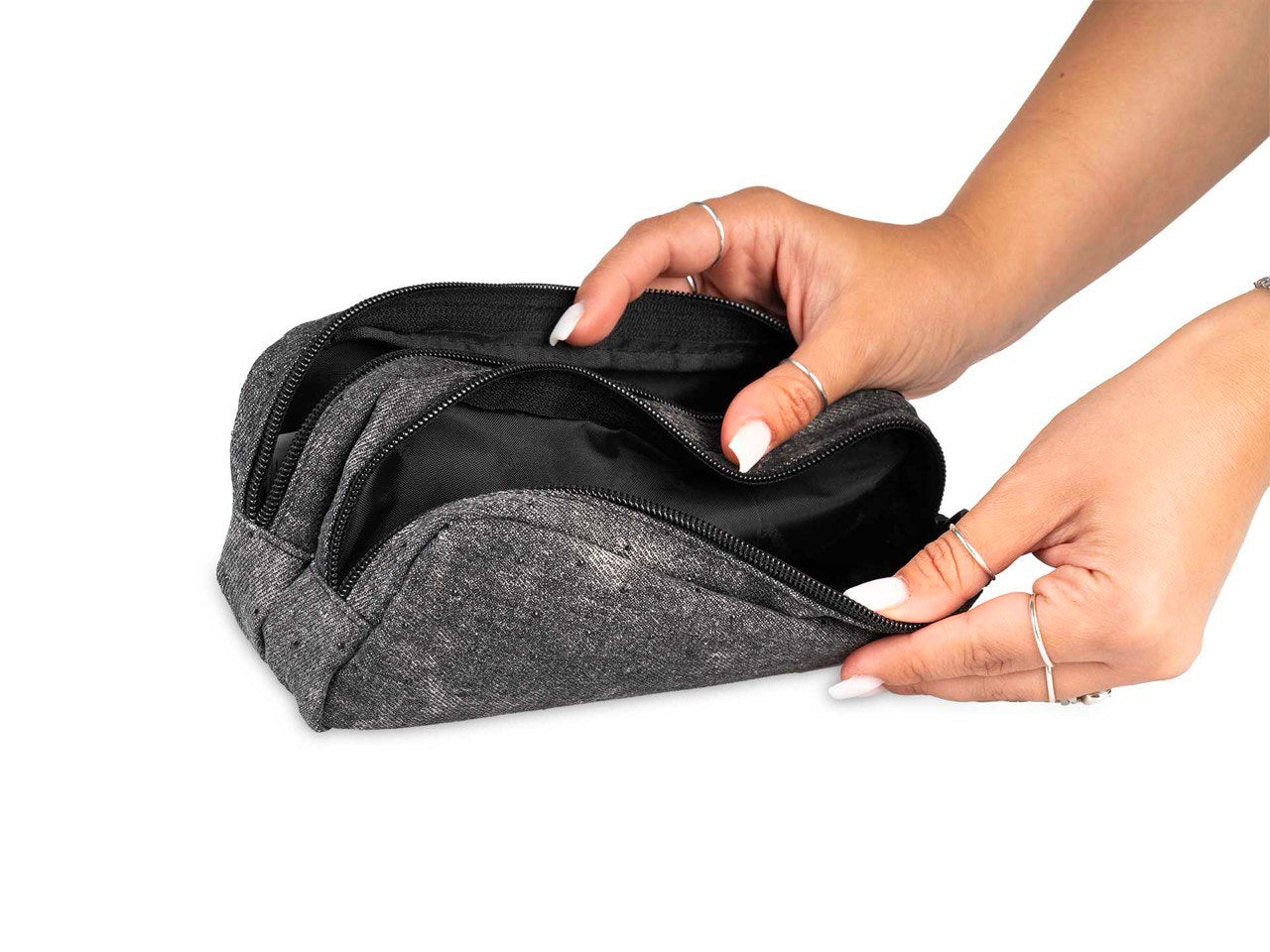 Colourbook Astuccio due scomparti Astra - Nero