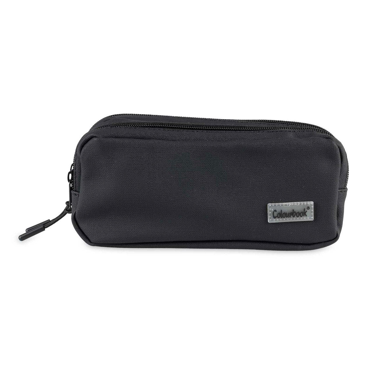 Colourbook Astuccio due scomparti Spira - Nero