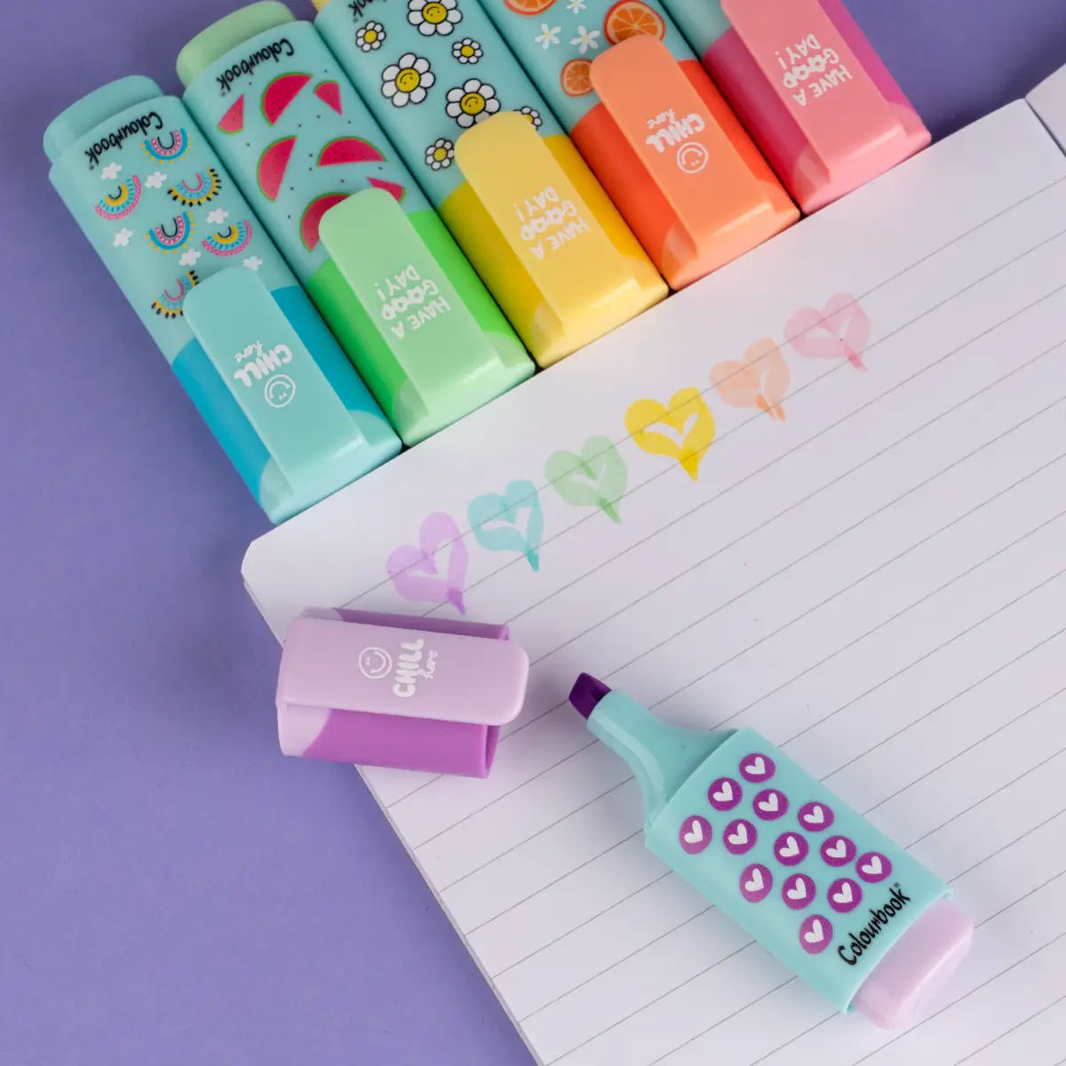 Mini evidenziatore Highlight Me - Viola Cuore