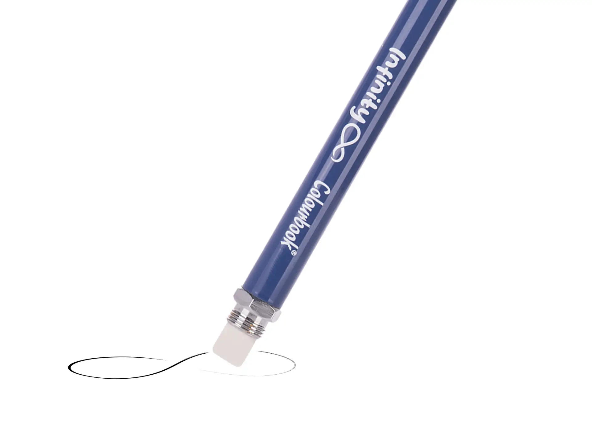 Colourbook - Matita perpetua Infinity con gomma - Blu Scuro