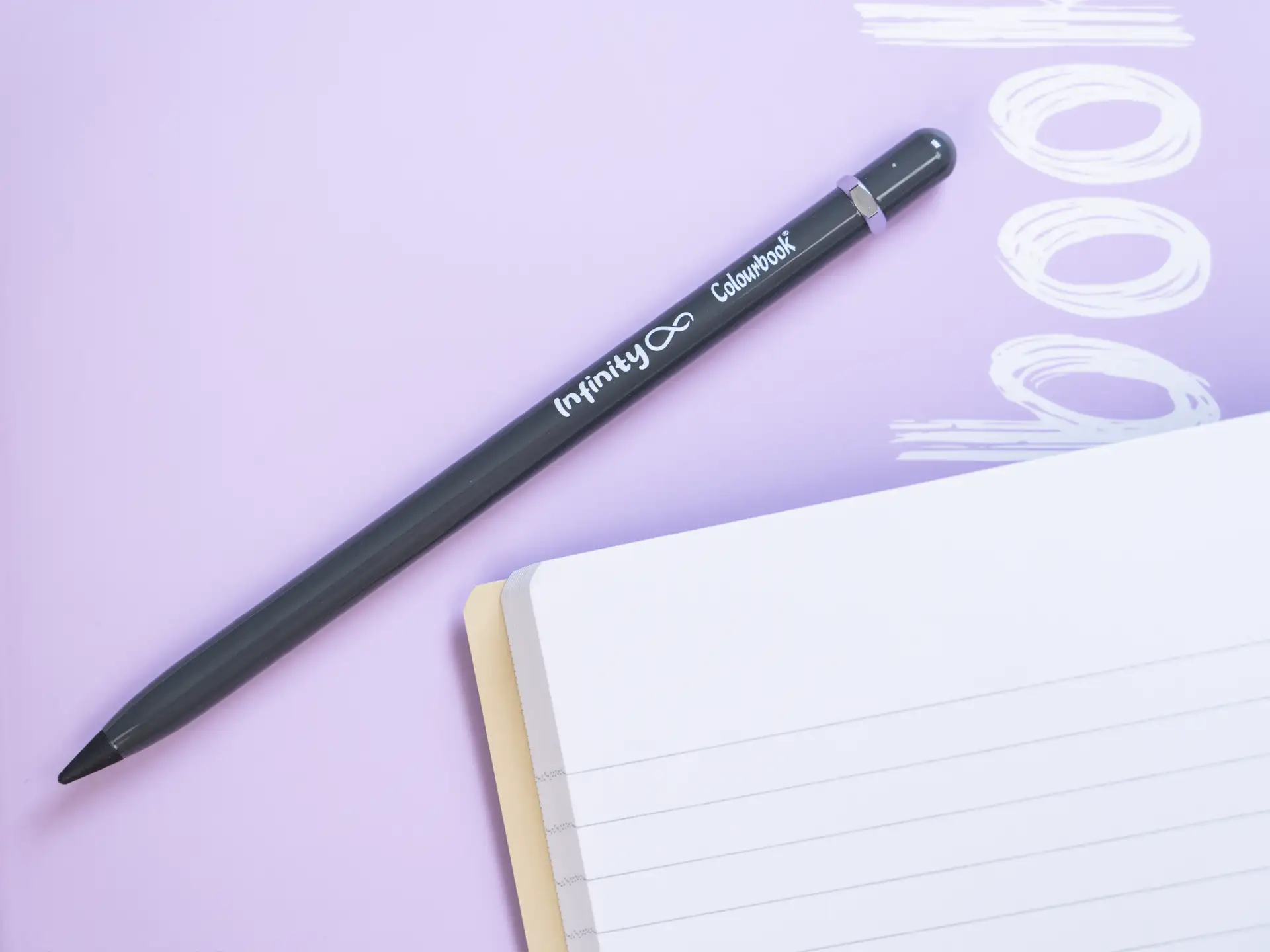 Colourbook - Matita perpetua Infinity con gomma -Grigio Fumo