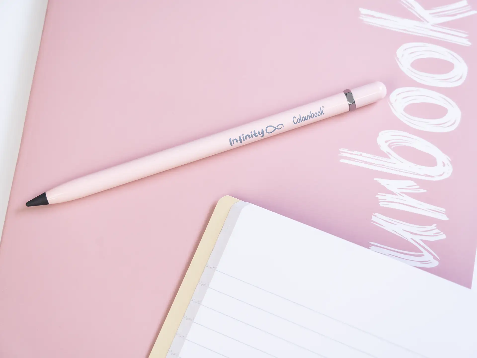 Colourbook - Matita perpetua Infinity con gomma - Rosa fiore