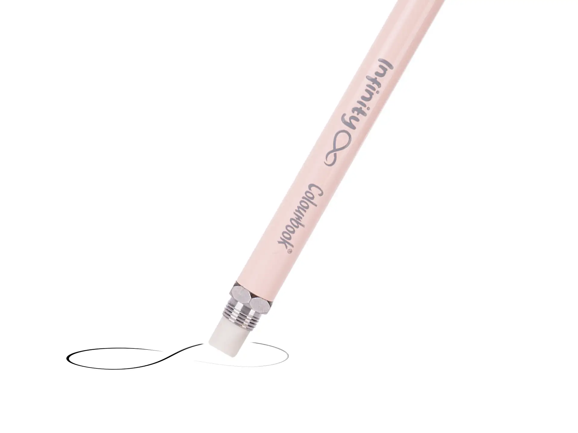 Colourbook - Matita perpetua Infinity con gomma - Rosa fiore