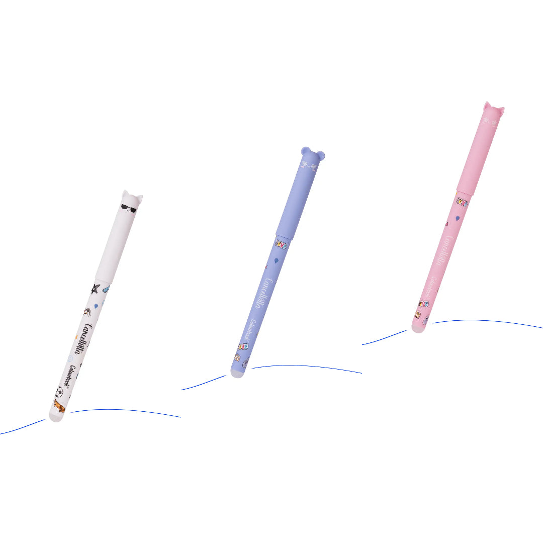 Penna gel cancellabile Cancellotta Abstract - Inchiostro Blu