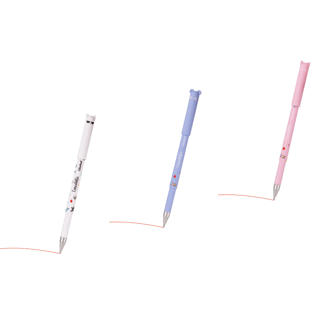 Penna gel cancellabile Cancellotta Abstract Inchiostro Rosso