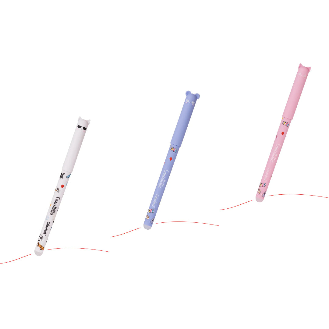 Penna gel cancellabile Cancellotta Abstract Inchiostro Rosso