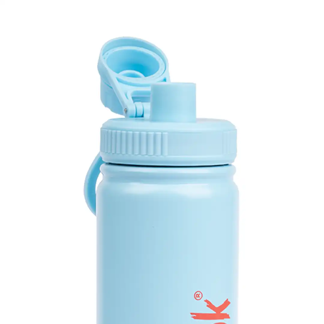 Borraccia termica con beccuccio 650ml Colour Trek - Azzurro
