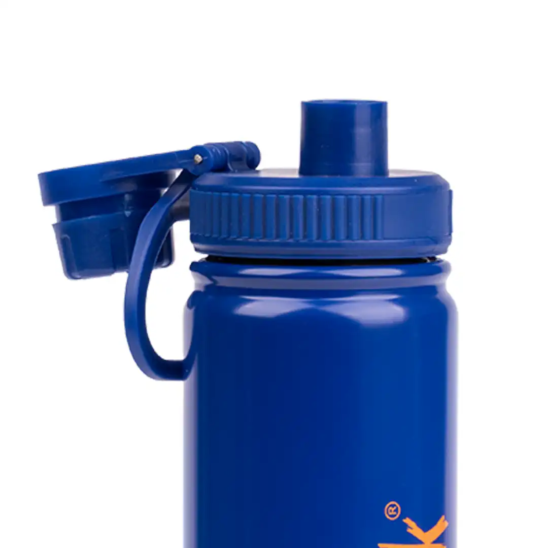 Borraccia termica con beccuccio 650ml Colour Trek - Blu