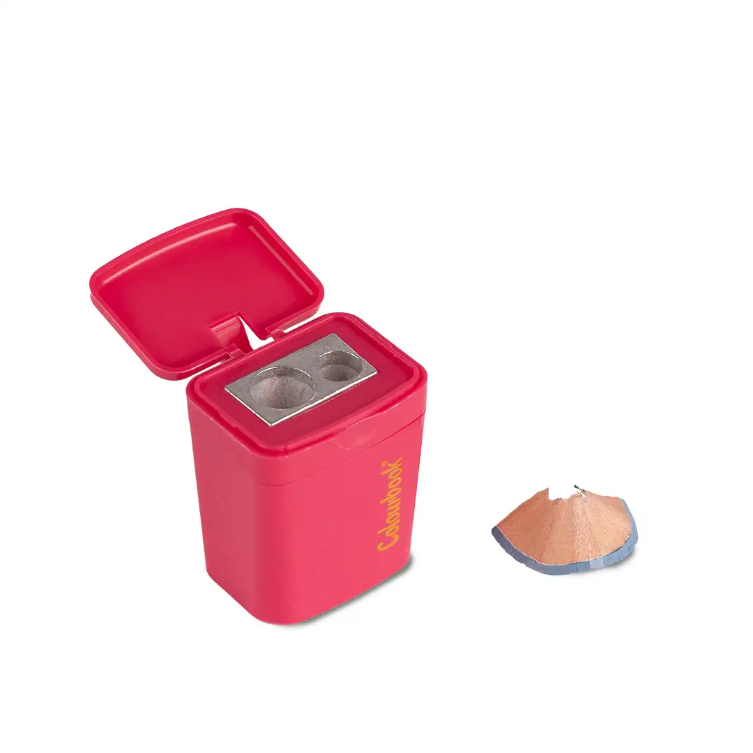 Temperamatite con serbatoio 2 fori - Rosso