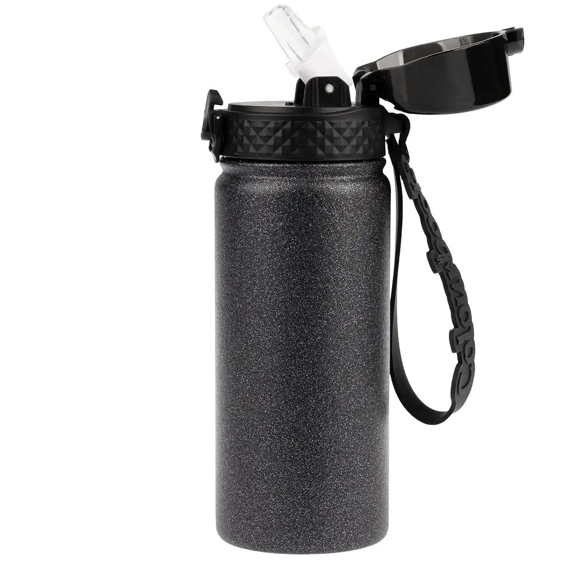 Borraccia termica Glitter 550ml - Nero