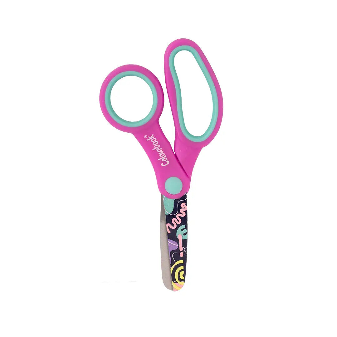 Forbici punta arrotondata Fun - Fucsia