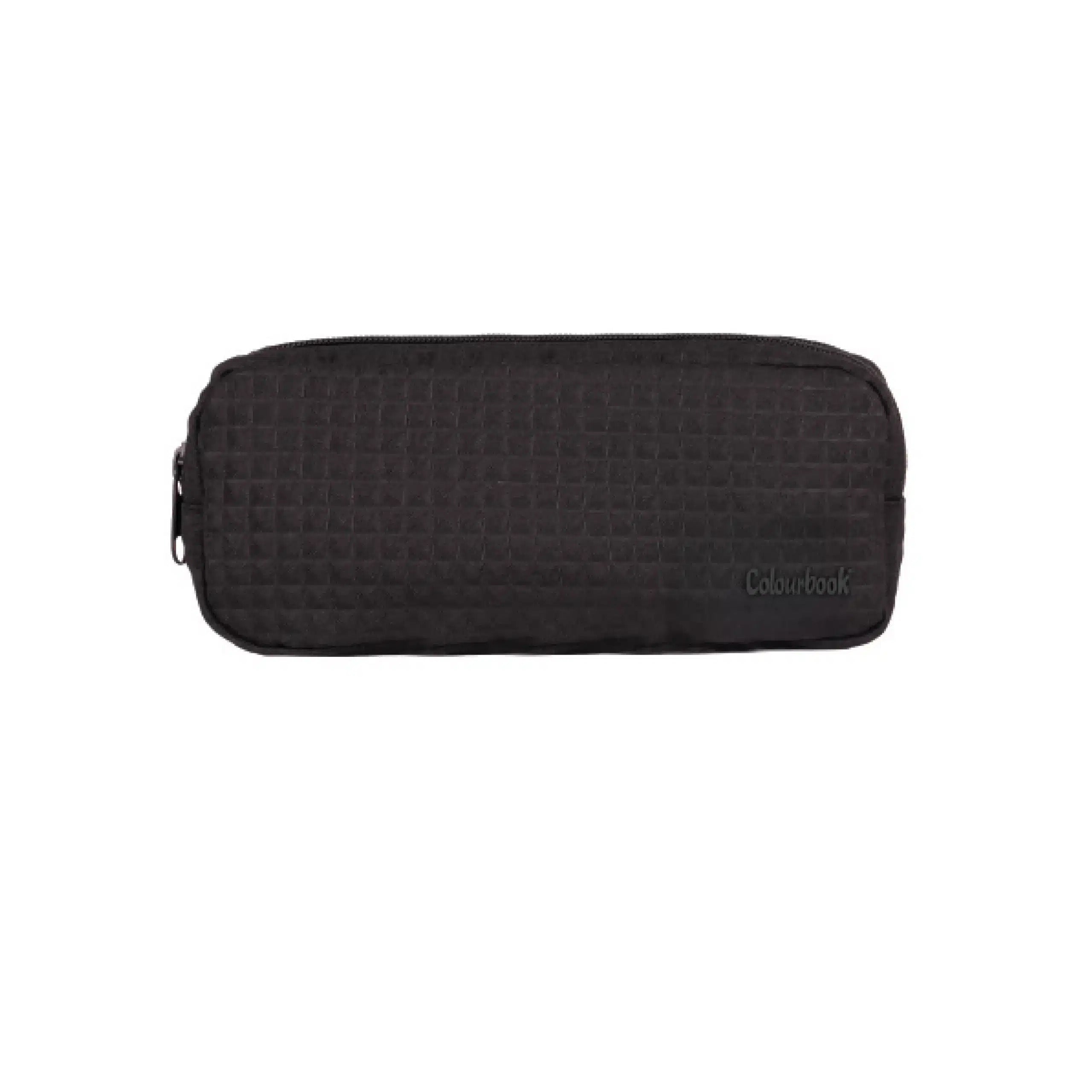 Astuccio 2 zip Nero Assoluto - Black Velvet