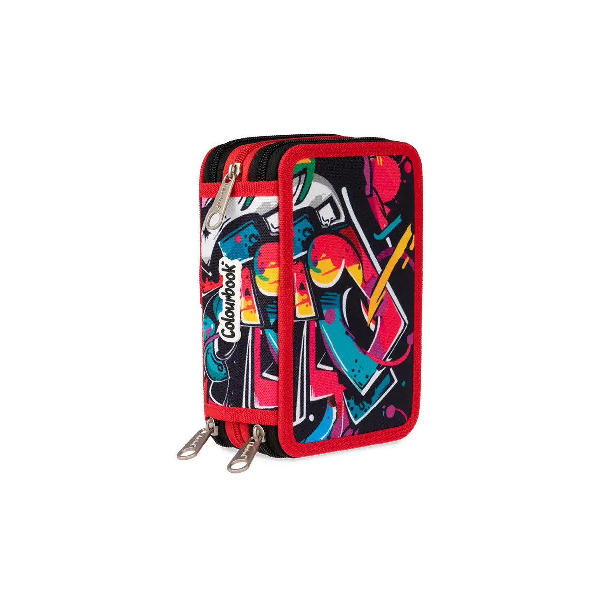 Astuccio 3 zip Urban Wave - Rosso