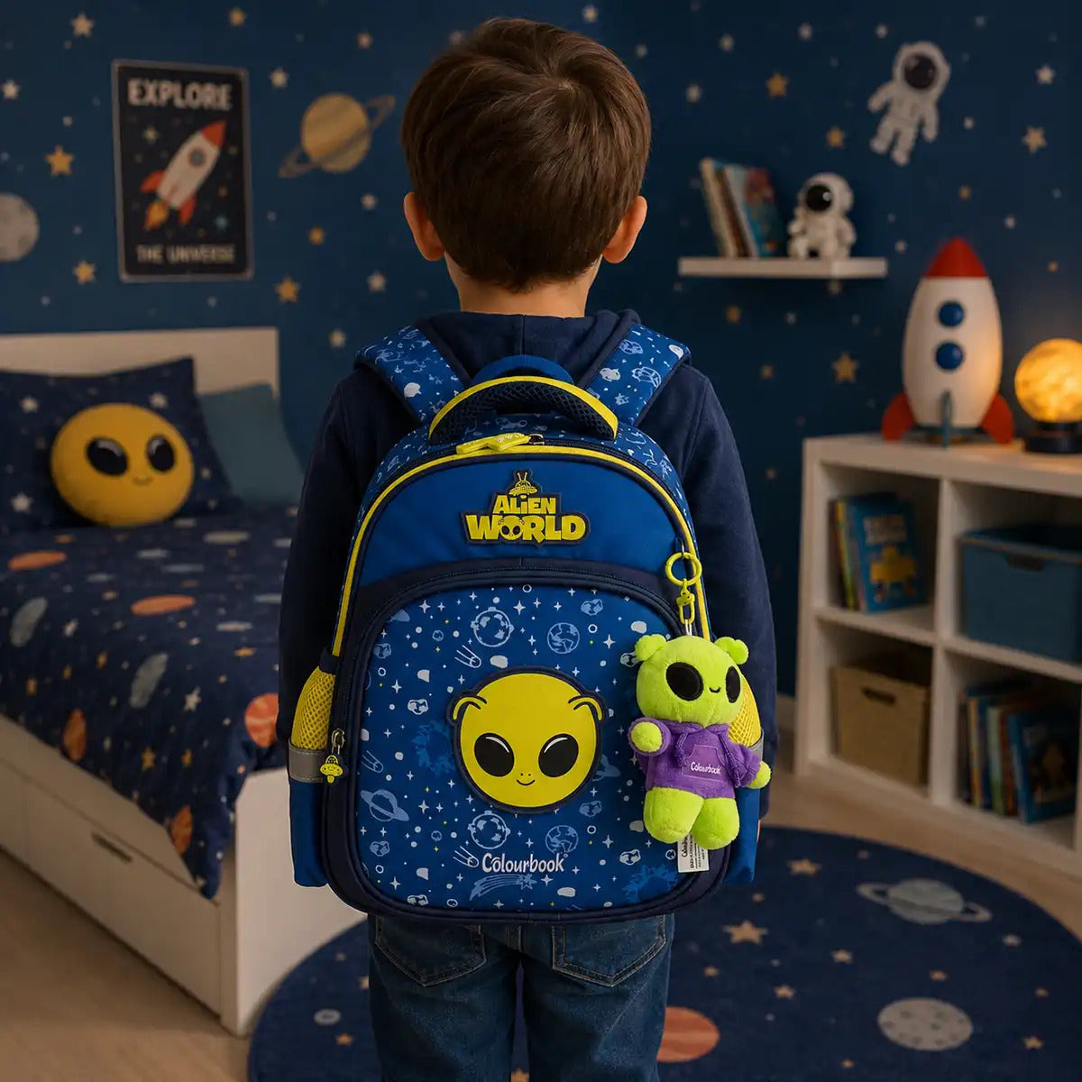 Zaino Asilo - Alien World con peluche omaggio