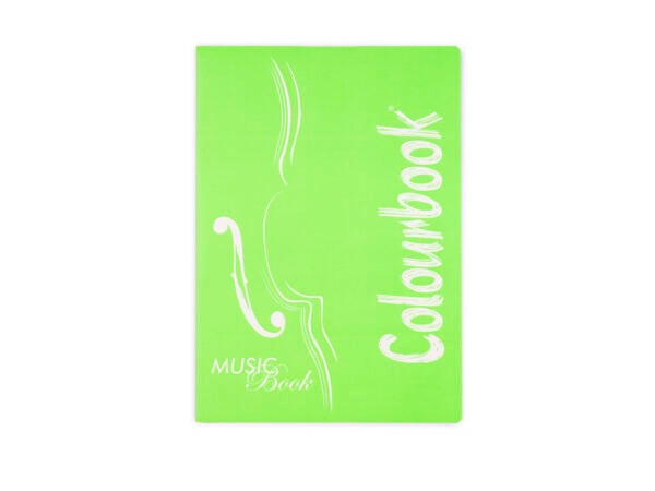 CF 10 PZ Quaderno di musica A4 Verde Fluo