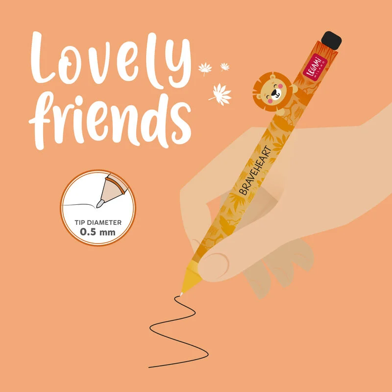 Legami - Penna Gel - Lovely Friends Leone