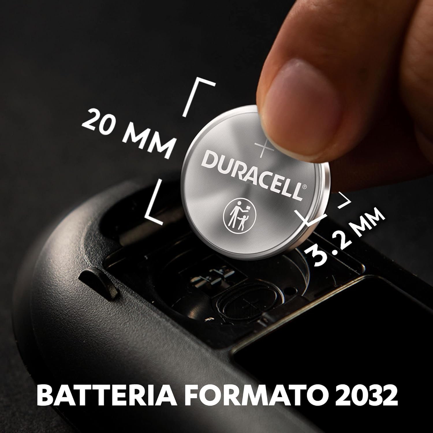 CF 2 PZ Batteria Duracell A Moneta Al Litio 2032 Da 3V